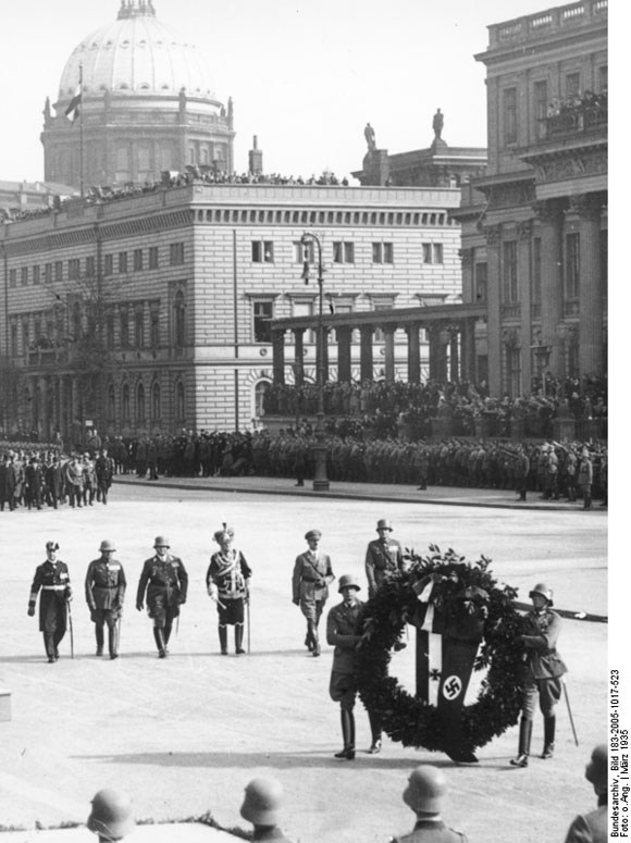 August von Mackensen with Adolf Hitler at the Berliner Dom Parade during the Heldengedenktag